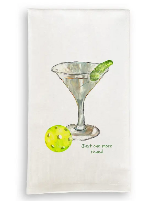 "Just One More Round" Dish Towel